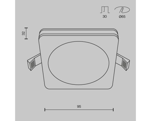 Встраиваемый светильник Technical DL303-L7W