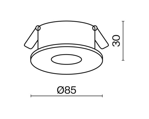 Встраиваемый светильник Technical DL027-2-01-S