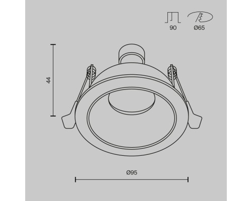 Встраиваемый светильник Technical DL126-GU10-WB