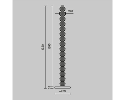Напольный светильник (торшер) Maytoni MOD555FL-L23G3K