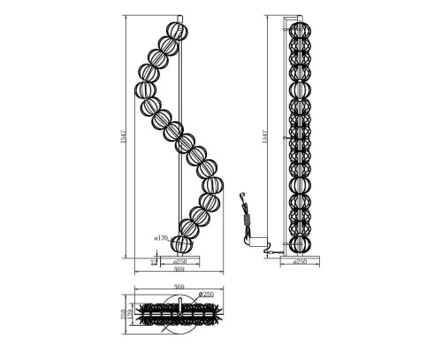 Напольный светильник (торшер) Maytoni MOD216FL-L38G3K