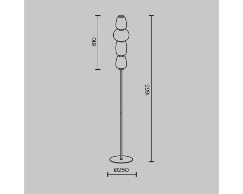 Напольный светильник (торшер) Maytoni MOD267FL-L32G3K