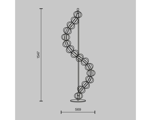 Напольный светильник (торшер) Maytoni MOD216FL-L38G3K
