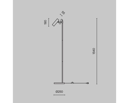 Напольный светильник (торшер) Maytoni MOD129FL-01W