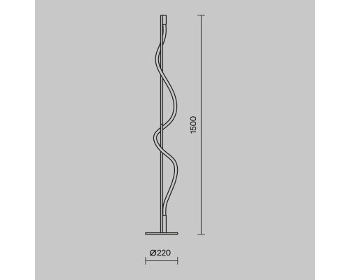 Напольный светильник (торшер) Maytoni MOD166FL-L15B3K
