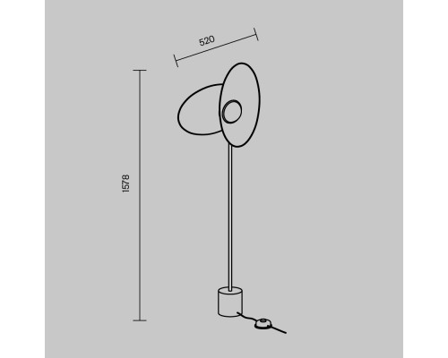 Напольный светильник (торшер) Maytoni MOD396FL-L10W3K
