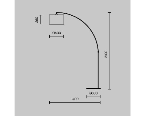 Напольный светильник (торшер) Maytoni Z328-FL-01-B