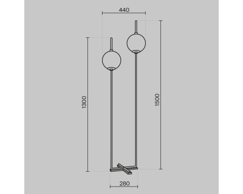 Напольный светильник (торшер) Maytoni Z020FL-L12BS3K