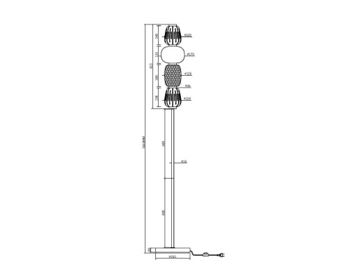 Напольный светильник (торшер) Maytoni MOD267FL-L32G3K