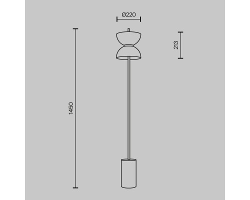 Напольный светильник (торшер) Maytoni MOD178FL-L11G3K