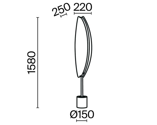 Напольный светильник (торшер) Maytoni MOD281FL-L33BS3K