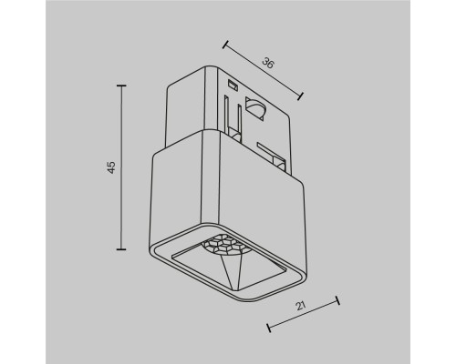 Трековый светильник Technical TR100-2-2W3K-S-B
