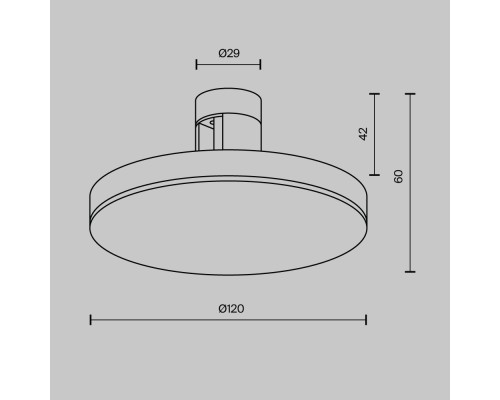 Трековый светильник Technical TR152-1-7W3K-PT