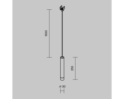 Уличный трековый светильник Outdoor O-TR01-1-P-8WB3K