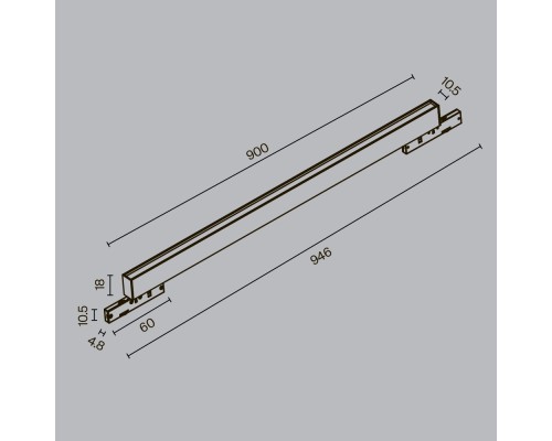 Трековый светильник Technical TR192-1-21W4K-B