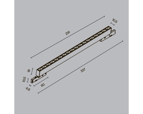 Трековый светильник Technical TR193-1-15W4K-M-B