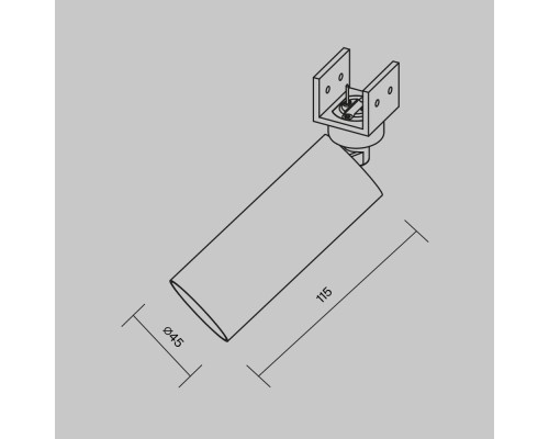 Уличный трековый светильник Outdoor O-TR01-1-S-8WB3K