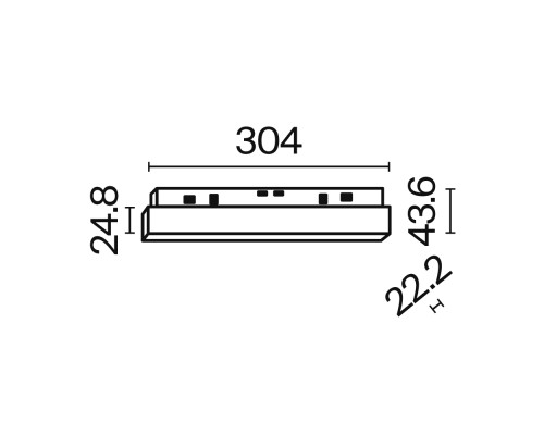 Трековый светильник Technical TR030-2-12W3K-B