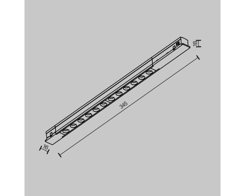 Трековый светильник Technical TR232-2-10W3K-B