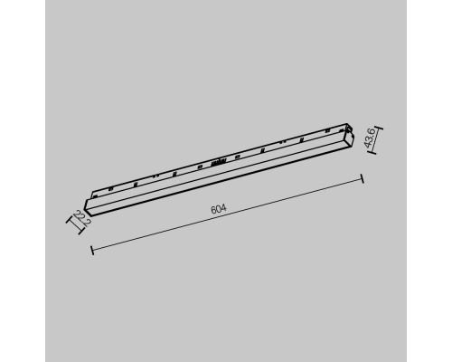 Трековый светильник Technical TR030-2-24W2.7K-B