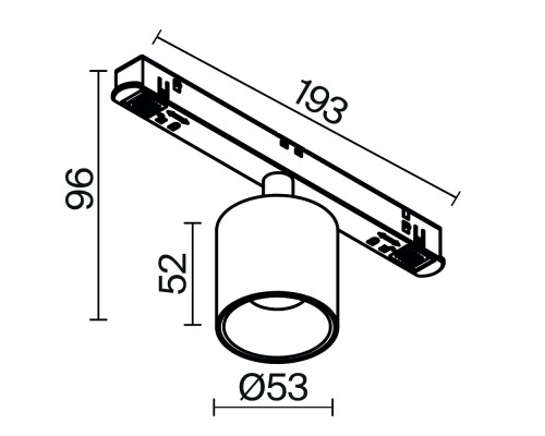 Трековый светильник Technical TR132-4-7W-DS-W