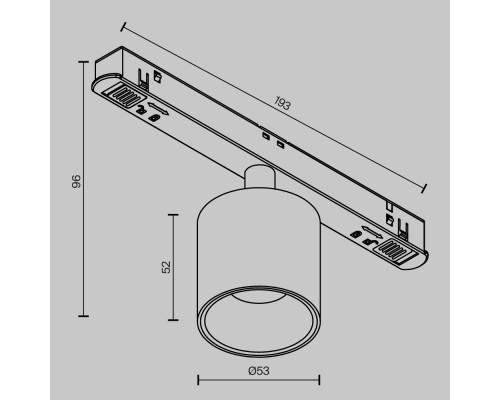 Трековый светильник Technical TR132-4-7W-DS-W