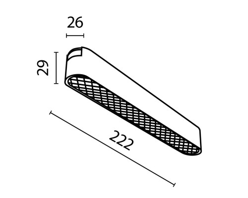 Трековый светильник Technical TR084-1-12W4K-B