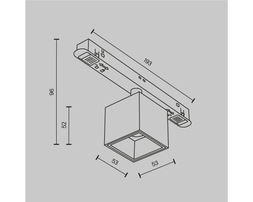 Трековый светильник Technical TR133-4-7W-DS-B