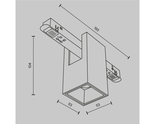 Трековый светильник Technical TR121-4-7W-DS-BS