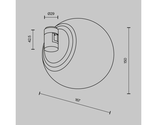 Трековый светильник Technical TR229-1-8W3K-BS