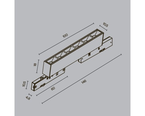 Трековый светильник Technical TR193-1-5W4K-M-B