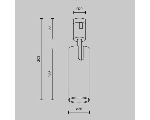 Трековый светильник Technical TR144-1-12W4K-W-PT