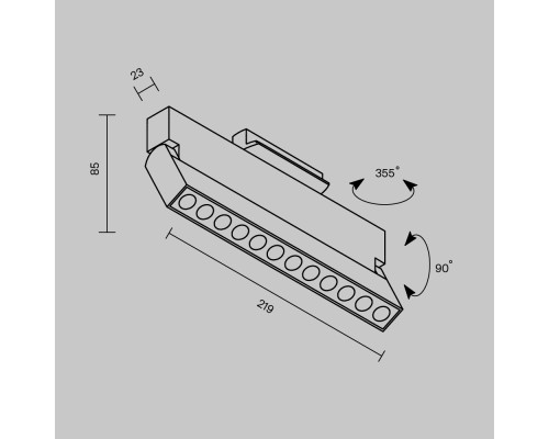 Трековый светильник Technical TR224-1-12WCCT-M-W