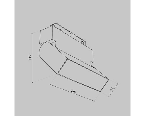 Трековый светильник Technical TR013-2-10W4K-B