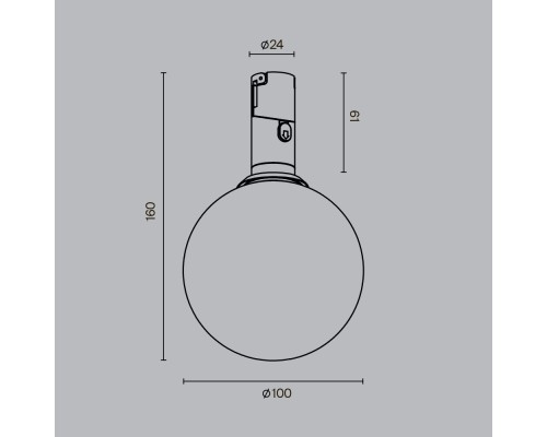 Трековый светильник Technical TR208-1-5W3K-B