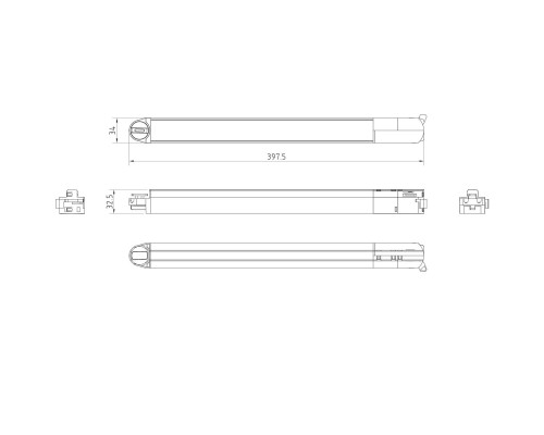 Трековый светильник Technical TR000-1-10W3K-W