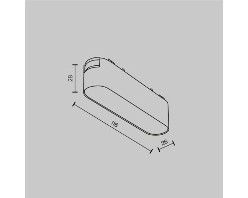 Трековый светильник Technical TR080-1-6W3K-W