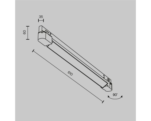 Трековый светильник Technical TR196-3-20W4K-B(N)
