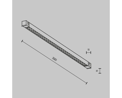 Трековый светильник Technical TR241-2-6W3K-B