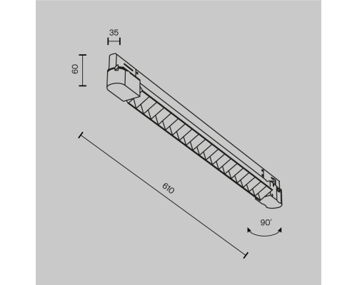 Трековый светильник Technical TR195-3-20W4K-M-B(N)