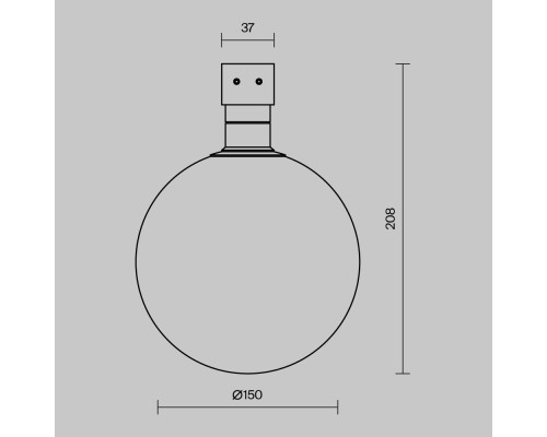 Уличный трековый светильник Outdoor O-TR01-2-S-9WW3K