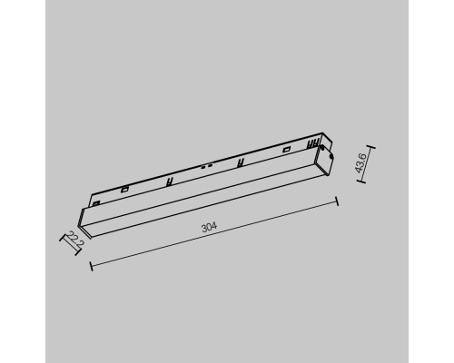 Трековый светильник Technical TR030-2-12W2.7K-B