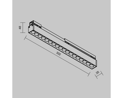Уличный трековый светильник Outdoor O-TR02-2-S-18WB3K
