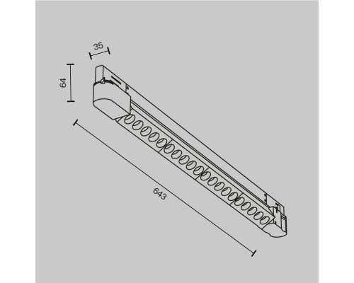 Трековый светильник Technical TR195-3-20W2.7K-M-B