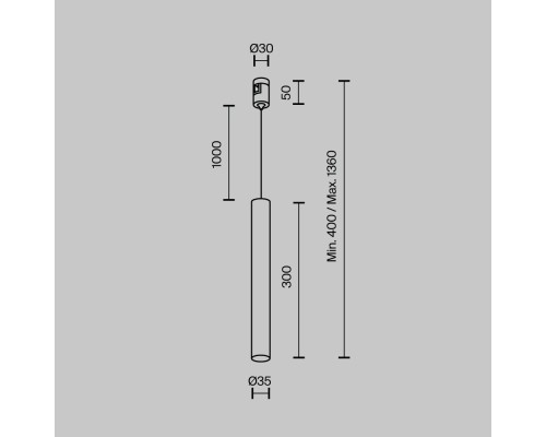 Трековый светильник Technical TR155-1-5W4K-BS