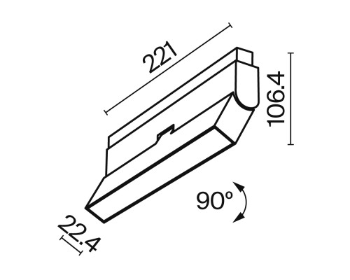 Трековый светильник Technical TR036-4-12WTW-DD-B