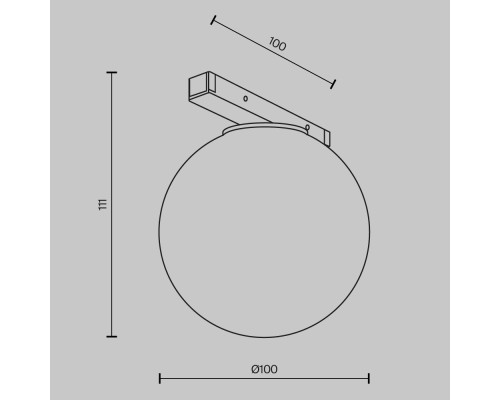 Трековый светильник Technical TR177-1-5WTW-B