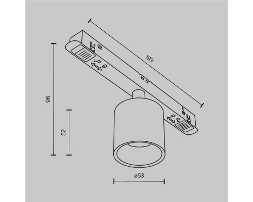 Трековый светильник Technical TR132-2-7W3K-W