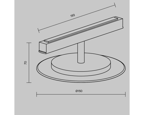 Трековый светильник Technical TR107-2-5W3K-W