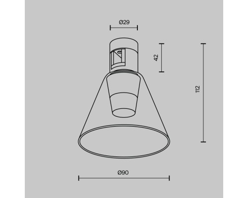 Трековый светильник Technical TR147-1-3W3K-B